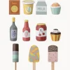 Sale Bloomingville Mini Jouets en bois Food, 11 élém.