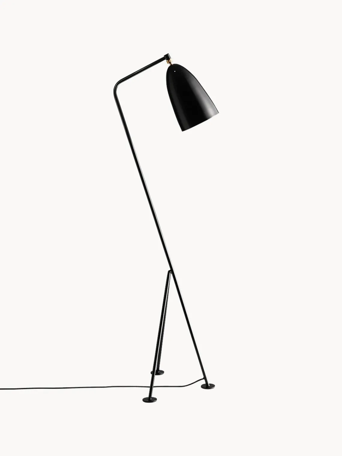 Hot GUBI Lampadaire Gräshoppa Noir, laiton