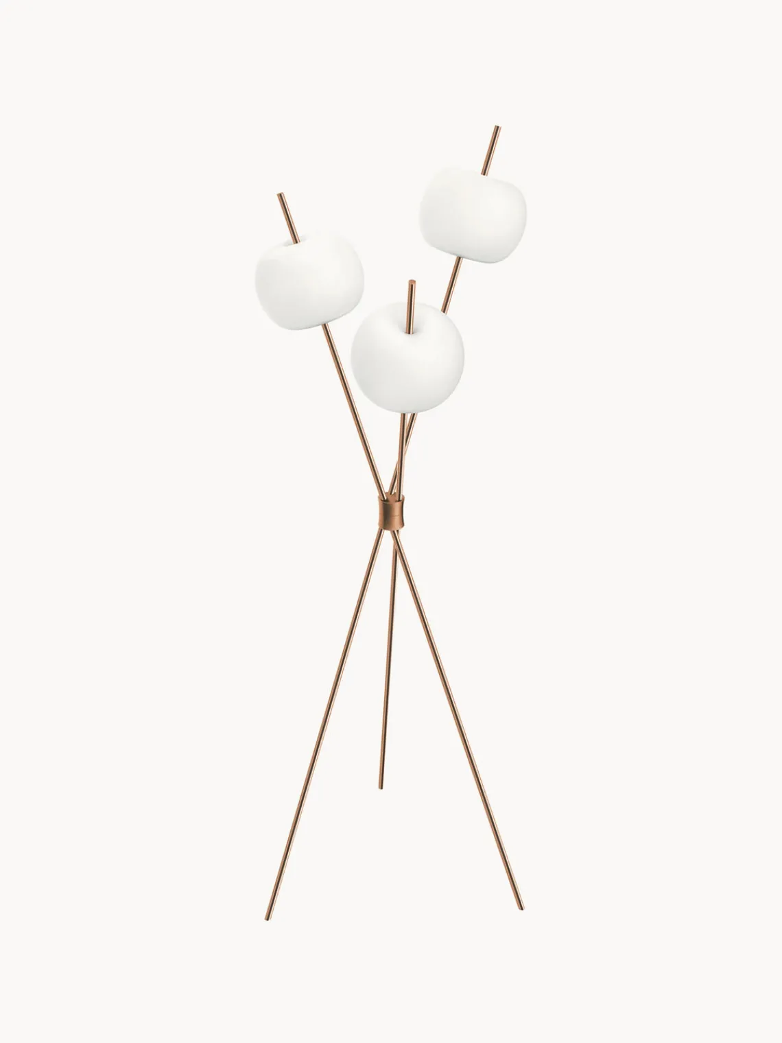 Hot kdln Lampadaire LED soufflé bouche Kushi, intensité lumineuse variable Tons cuivre