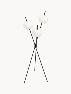 Discount kdln Lampadaire LED soufflé bouche Kushi, intensité lumineuse variable Noir