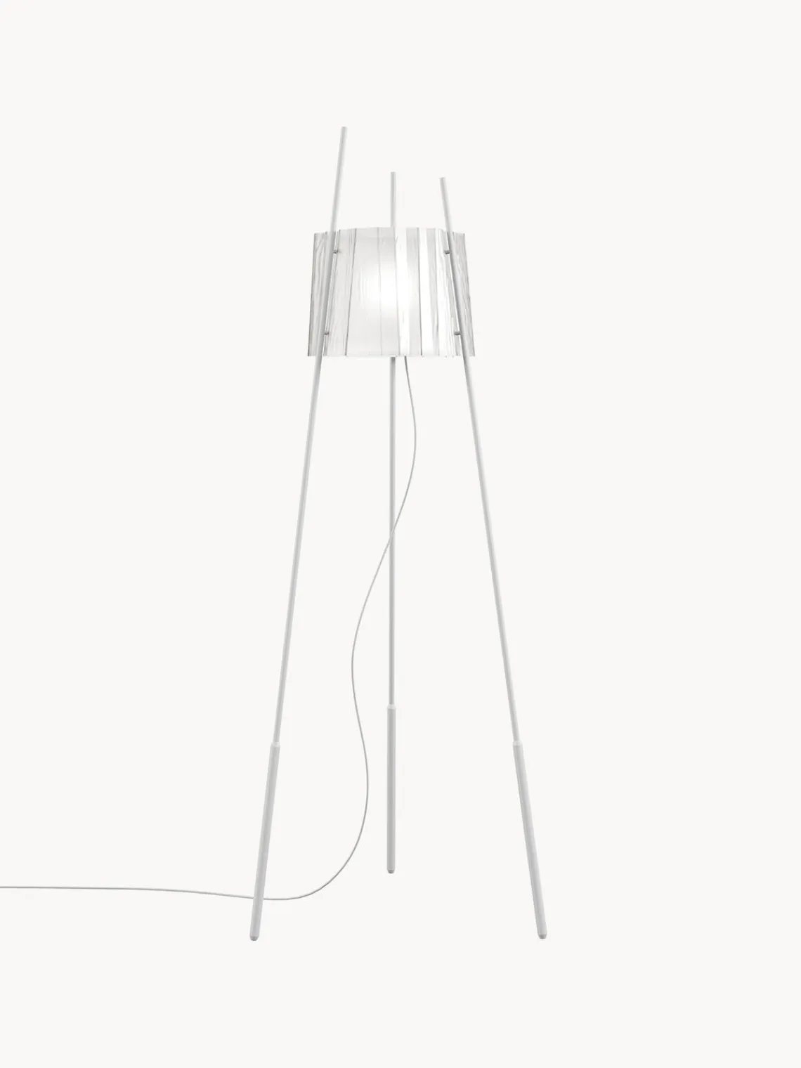 Hot kdln Lampadaire soufflé bouche Tyla, intensité lumineuse variable Blanc