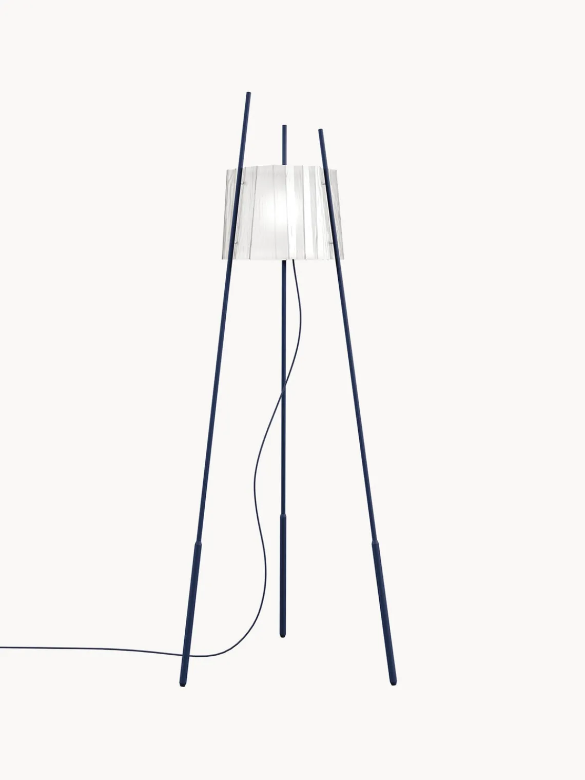 Hot kdln Lampadaire soufflé bouche Tyla, intensité lumineuse variable Bleu foncé