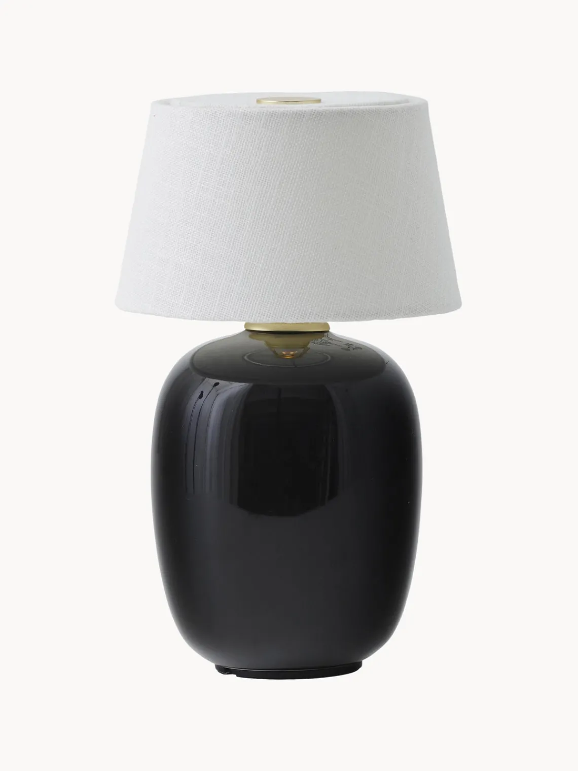 Best Audo Copenhagen Lampe à poser avec port USB et intensité variable Torso Blanc, noir