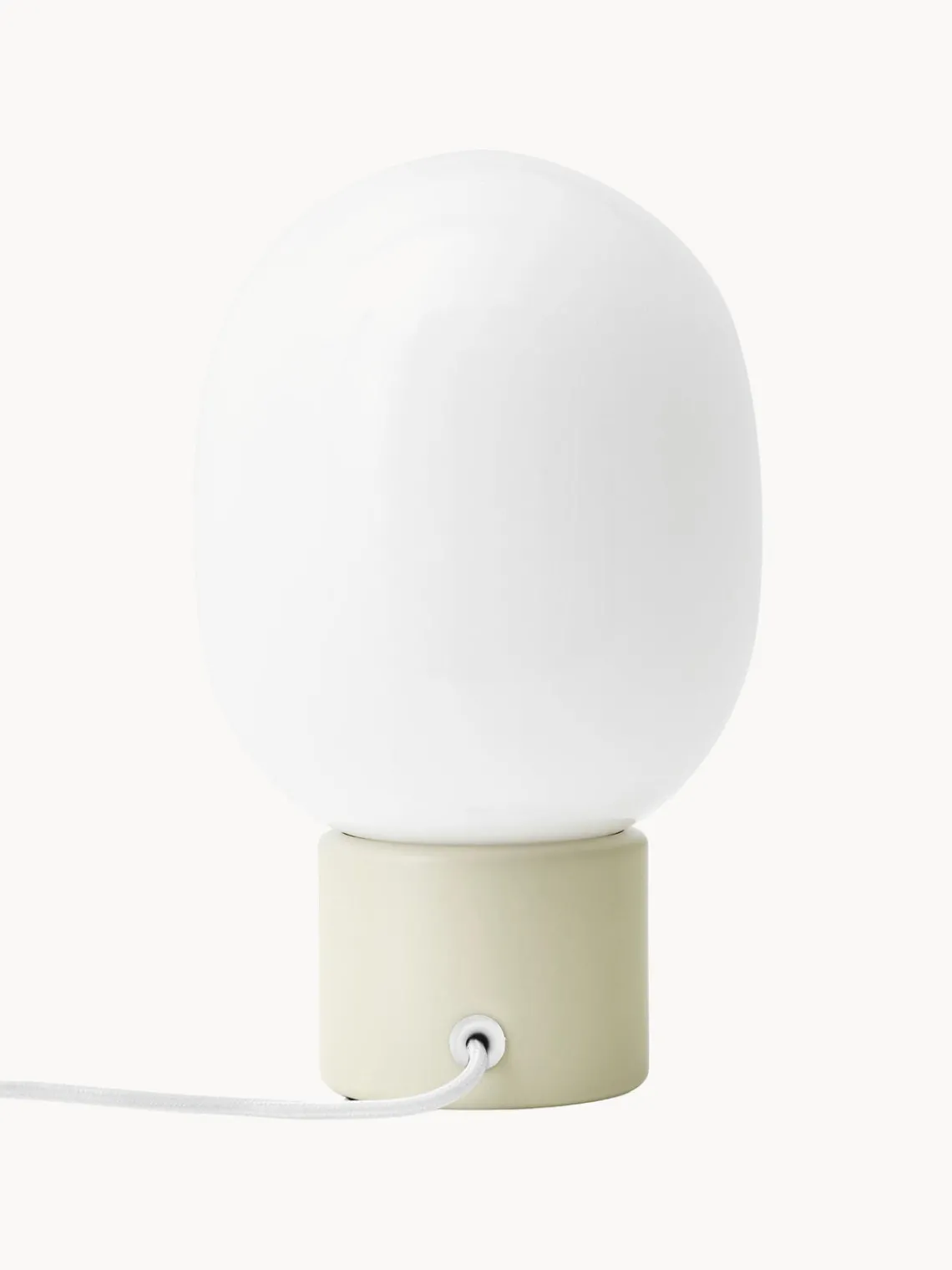 Sale Audo Copenhagen Lampe à poser avec port USB JWDA, intensité lumineuse variable Blanc, beige clair, doré