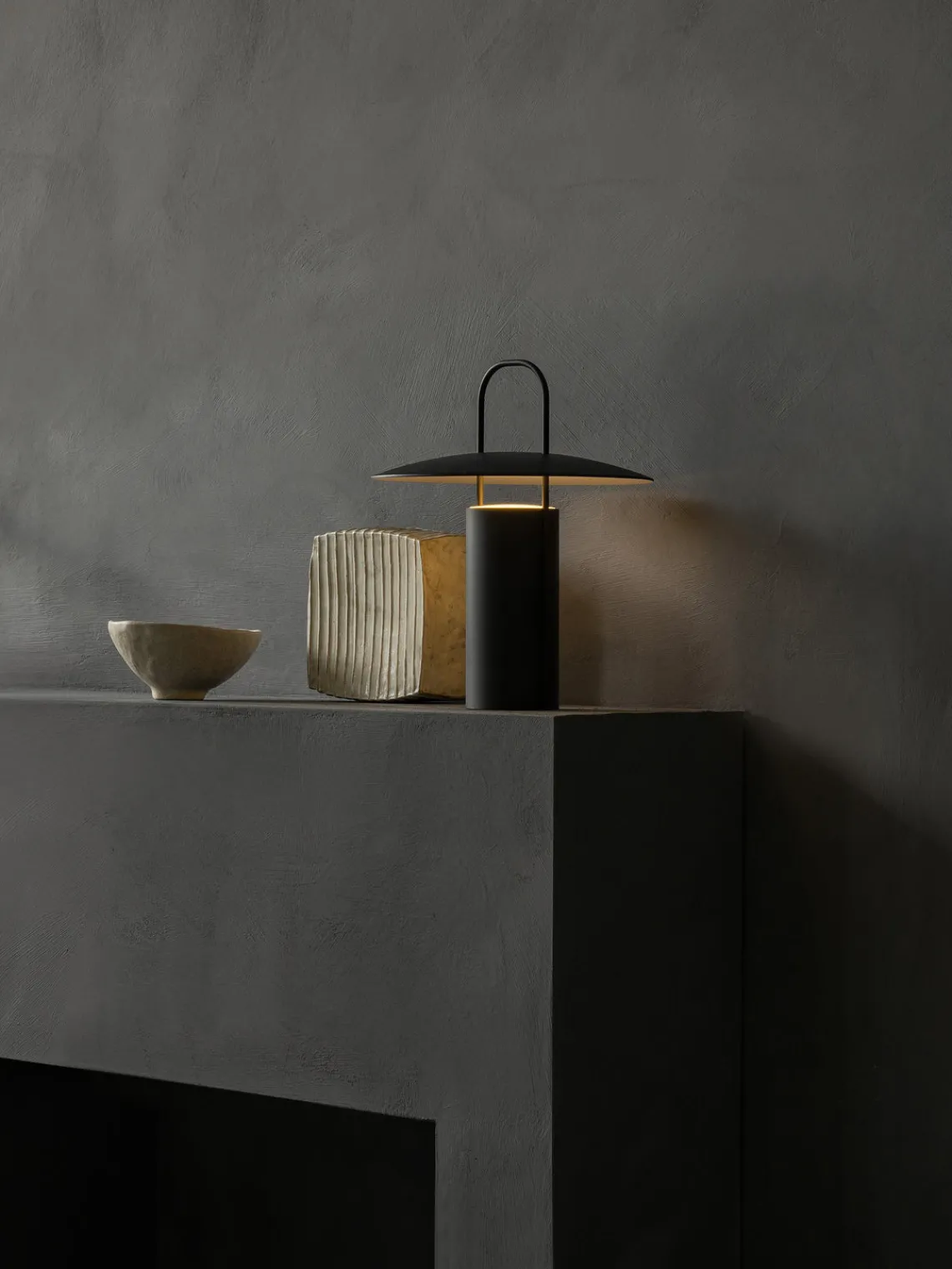 Online Audo Copenhagen Lampe à poser LED avec port USB et intensité variable Ray Noir