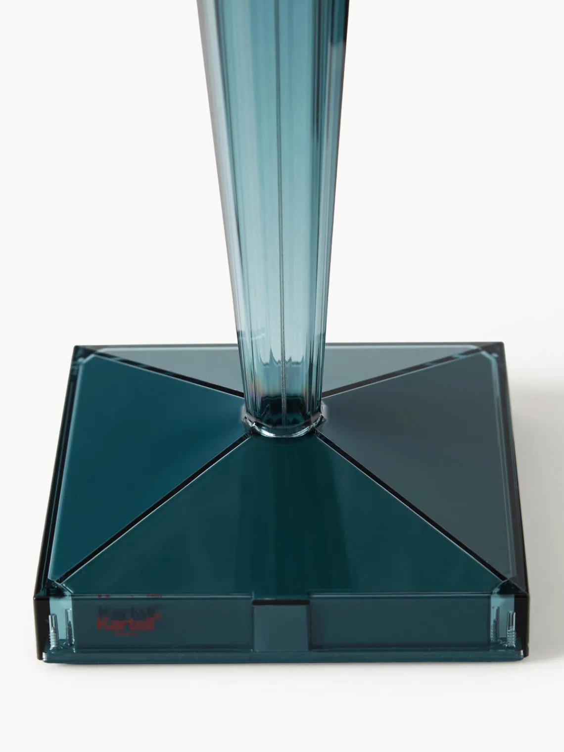 Fashion Kartell Lampe à poser LED Battery, haut. 37 cm Bleu pétrole