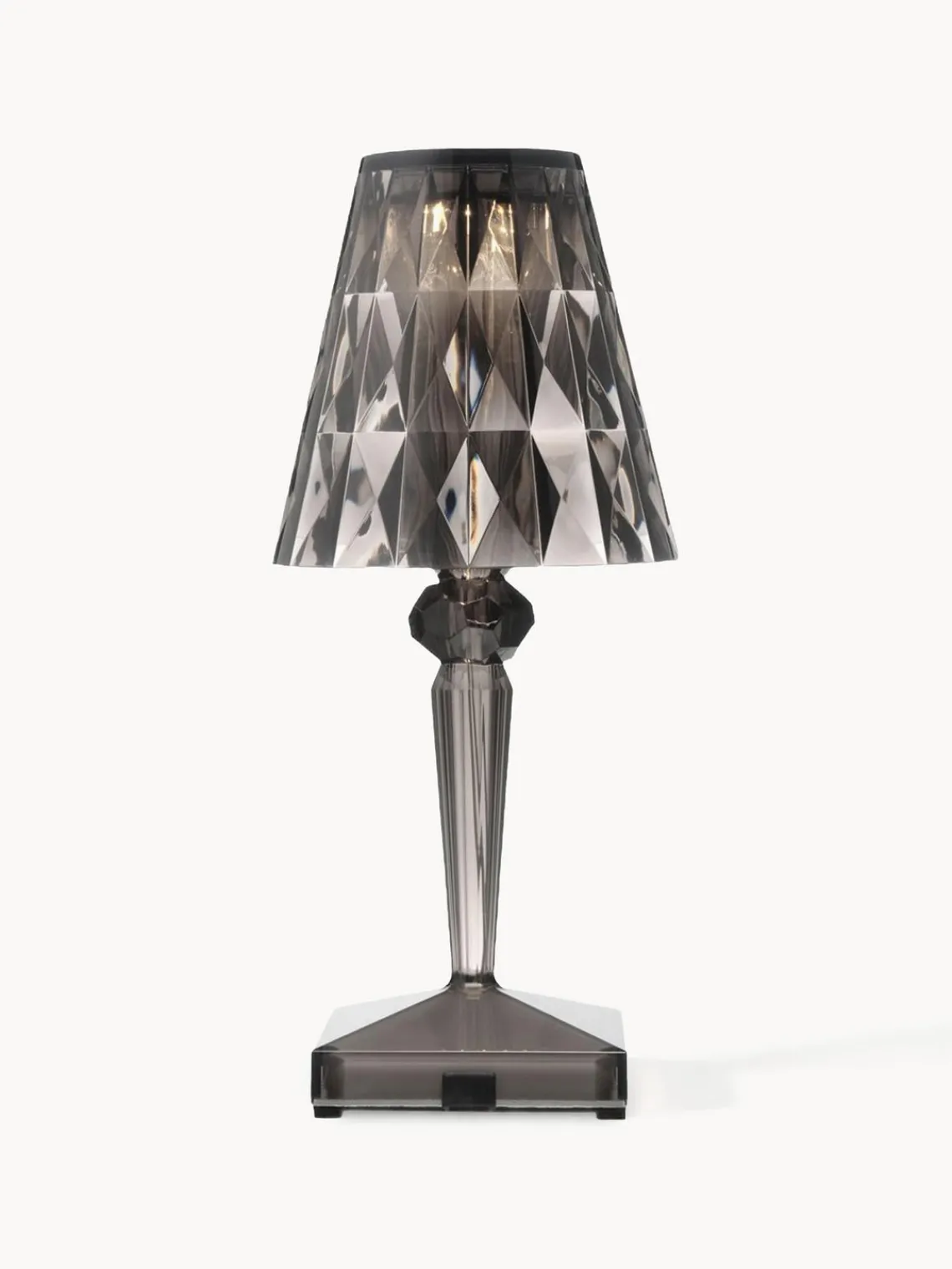 Outlet Kartell Lampe à poser LED Battery, haut. 26 cm Brun clair