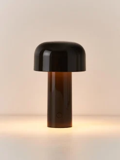 Discount Flos Lampe à poser LED Bellhop, intensité lumineuse variable Brun foncé, haute brillance
