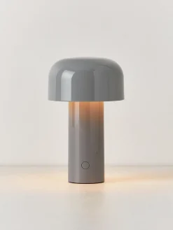 Outlet Flos Lampe à poser LED Bellhop, intensité lumineuse variable Gris, haute brillance