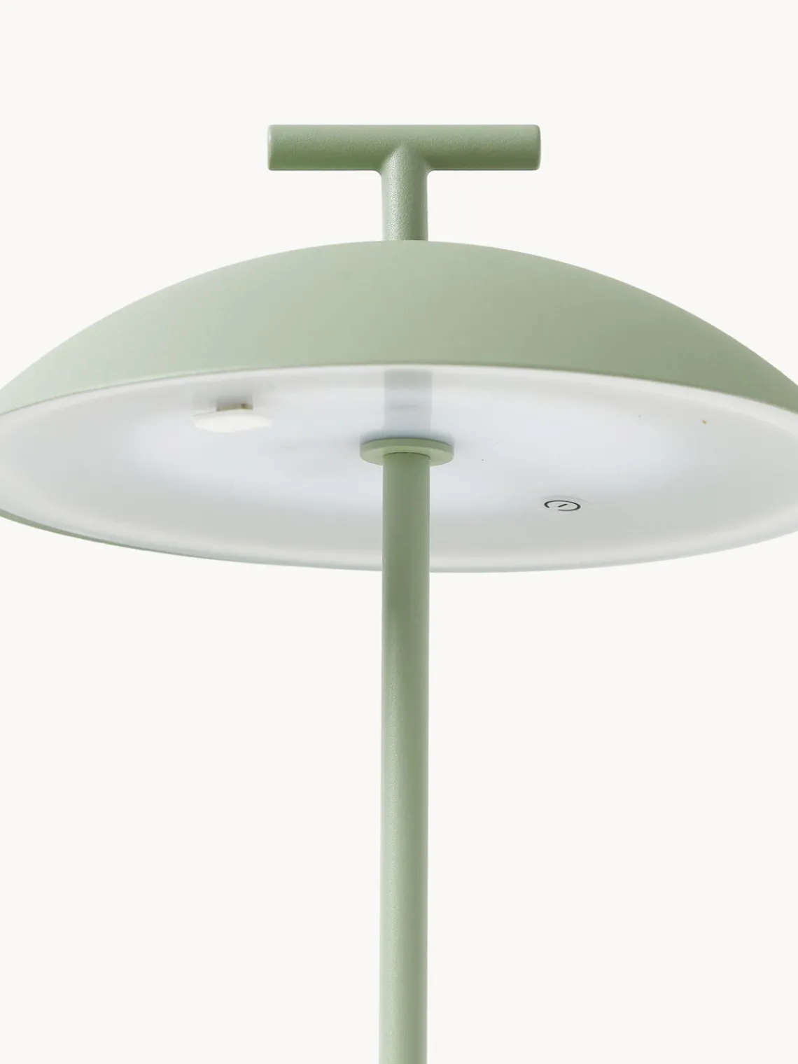 Outlet Kartell Lampe à poser LED mobile intérieure/extérieure Mini Geen-A, intensité lumineuse variable Vert sauge