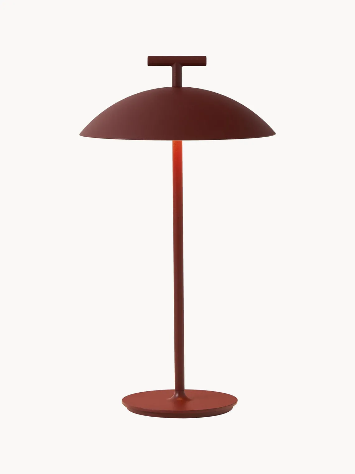 Best Kartell Lampe à poser LED mobile intérieure/extérieure Mini Geen-A, intensité lumineuse variable Rouge rouille