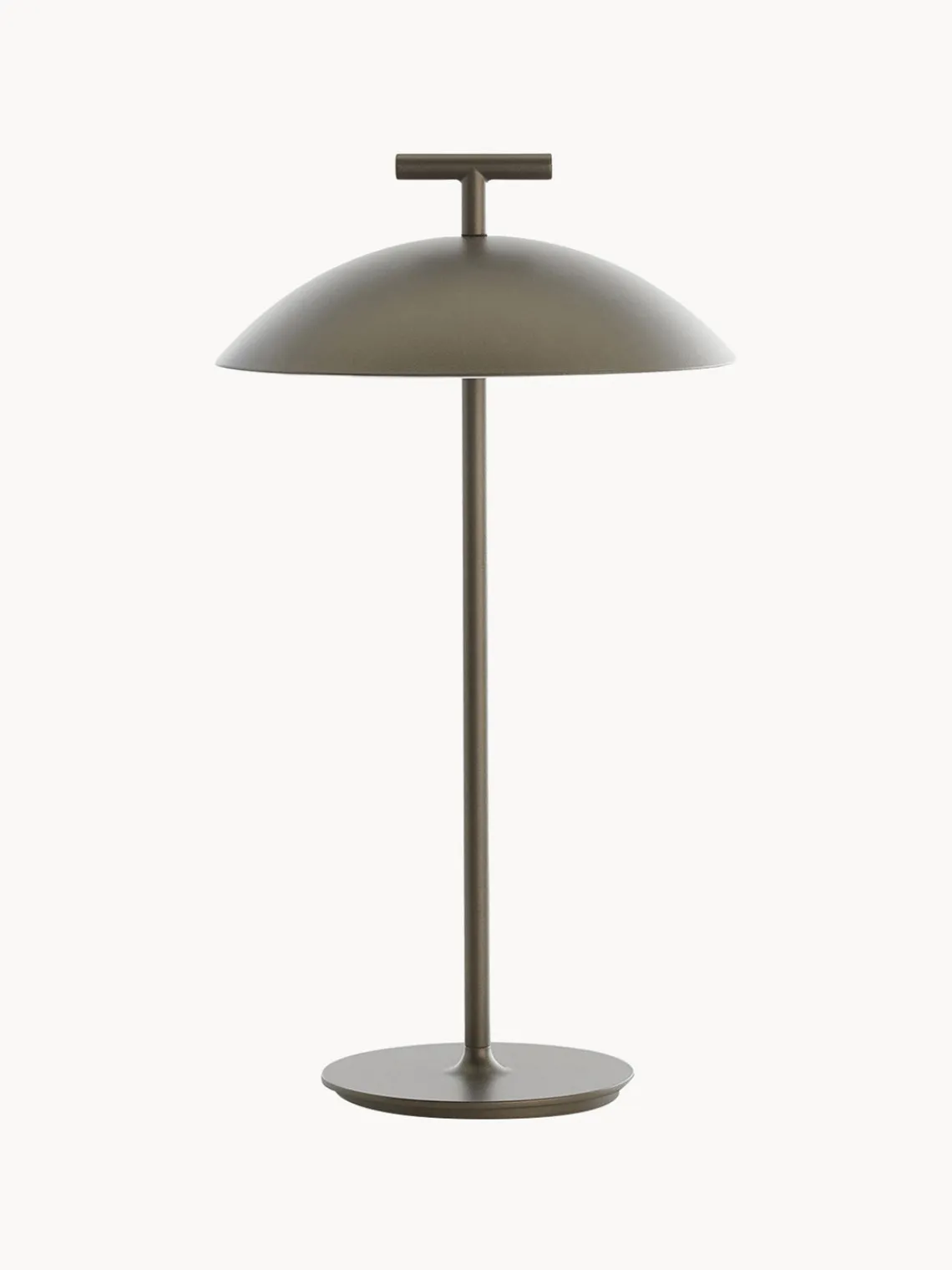 Sale Kartell Lampe à poser LED mobile intérieure/extérieure Mini Geen-A, intensité lumineuse variable Grège