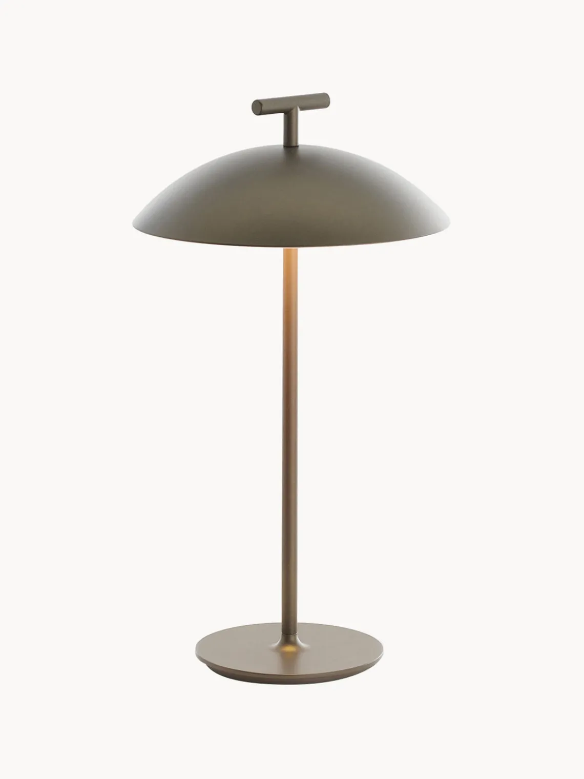 Sale Kartell Lampe à poser LED mobile intérieure/extérieure Mini Geen-A, intensité lumineuse variable Grège