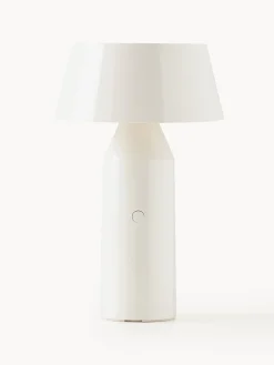 Discount Marset Lampe à poser LED mobile orientable Bicoca, intensité lumineuse variable Blanc cassé haute brillance, blanc