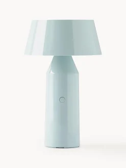 Online Marset Lampe à poser LED mobile orientable Bicoca, intensité lumineuse variable Bleu ciel haute brillance, blanc cassé