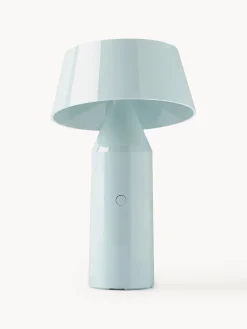 Online Marset Lampe à poser LED mobile orientable Bicoca, intensité lumineuse variable Bleu ciel haute brillance, blanc cassé