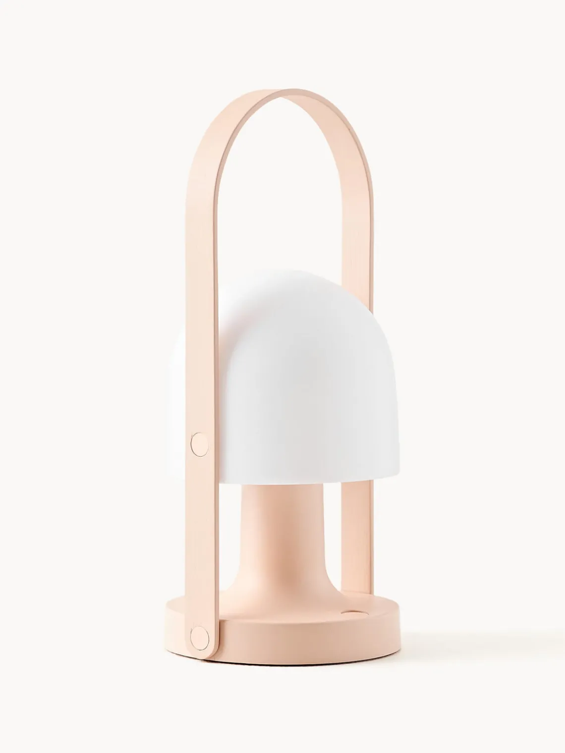 Fashion Marset Lampe à poser LED mobile orientable FollowMe, intensité lumineuse variable Blanc, pêche