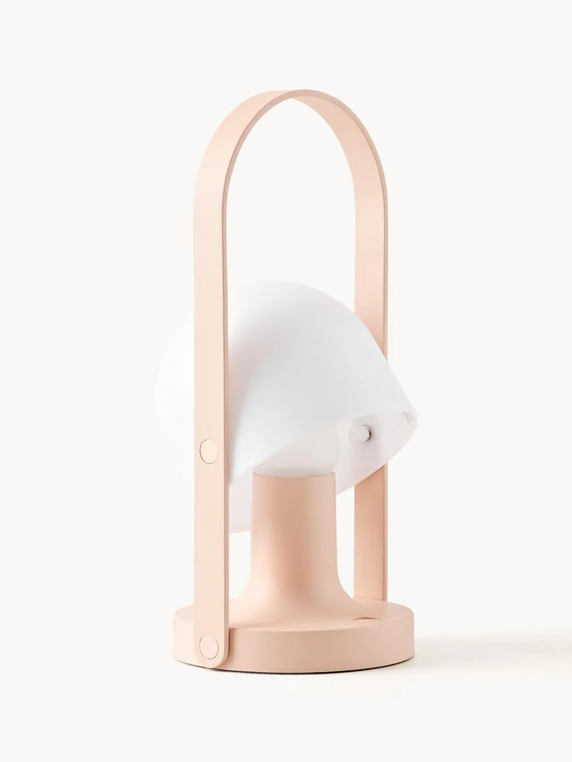 Fashion Marset Lampe à poser LED mobile orientable FollowMe, intensité lumineuse variable Blanc, pêche