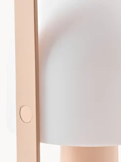 Fashion Marset Lampe à poser LED mobile orientable FollowMe, intensité lumineuse variable Blanc, pêche