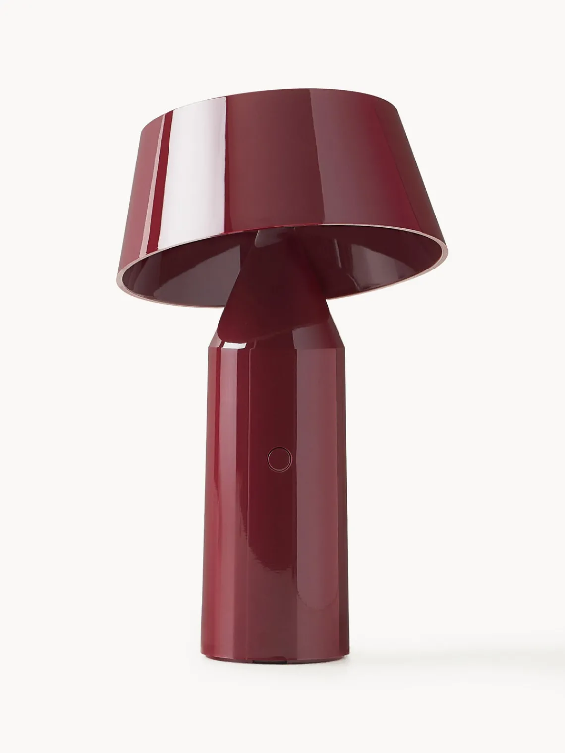 Discount Marset Lampe à poser LED mobile orientable Bicoca, intensité lumineuse variable Lie de vin haute brillance, rouge corail