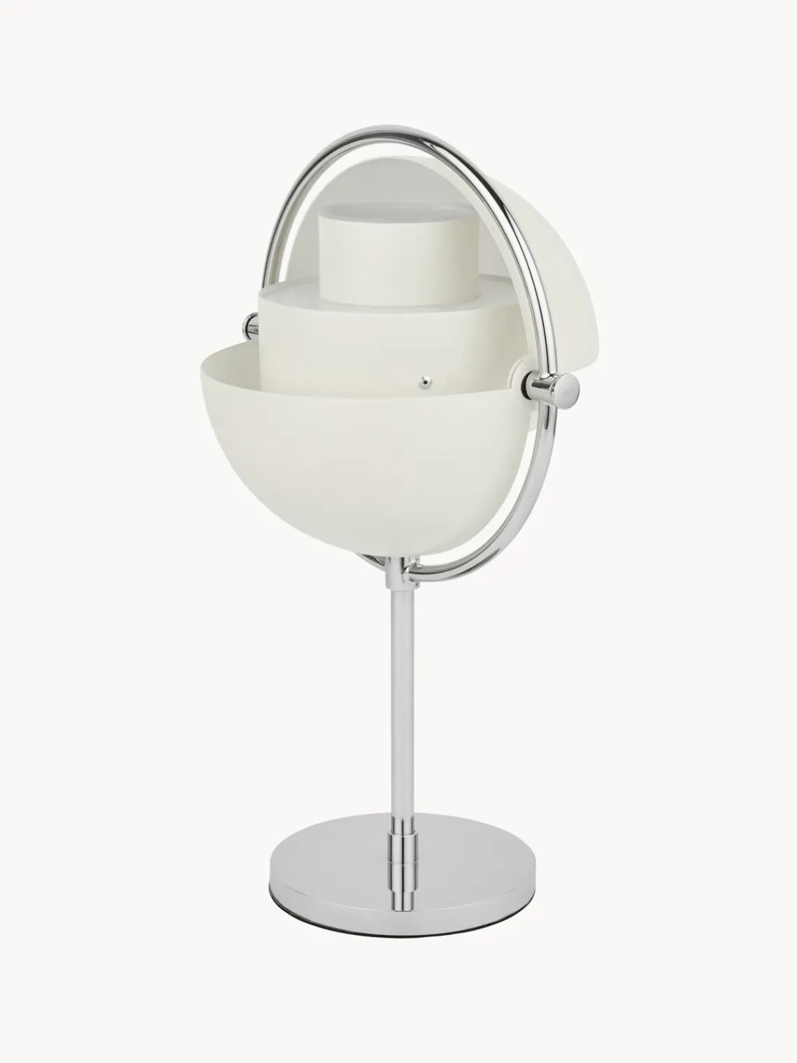 Discount GUBI Lampe à poser mobile Multi-Lite, intensité lumineuse variable Blanc mat, argenté haute brillance