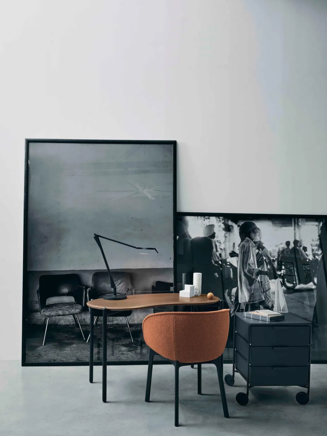 Clearance Kartell Lampe de bureau LED à intensité variable Aledin Tec, extensible Noir