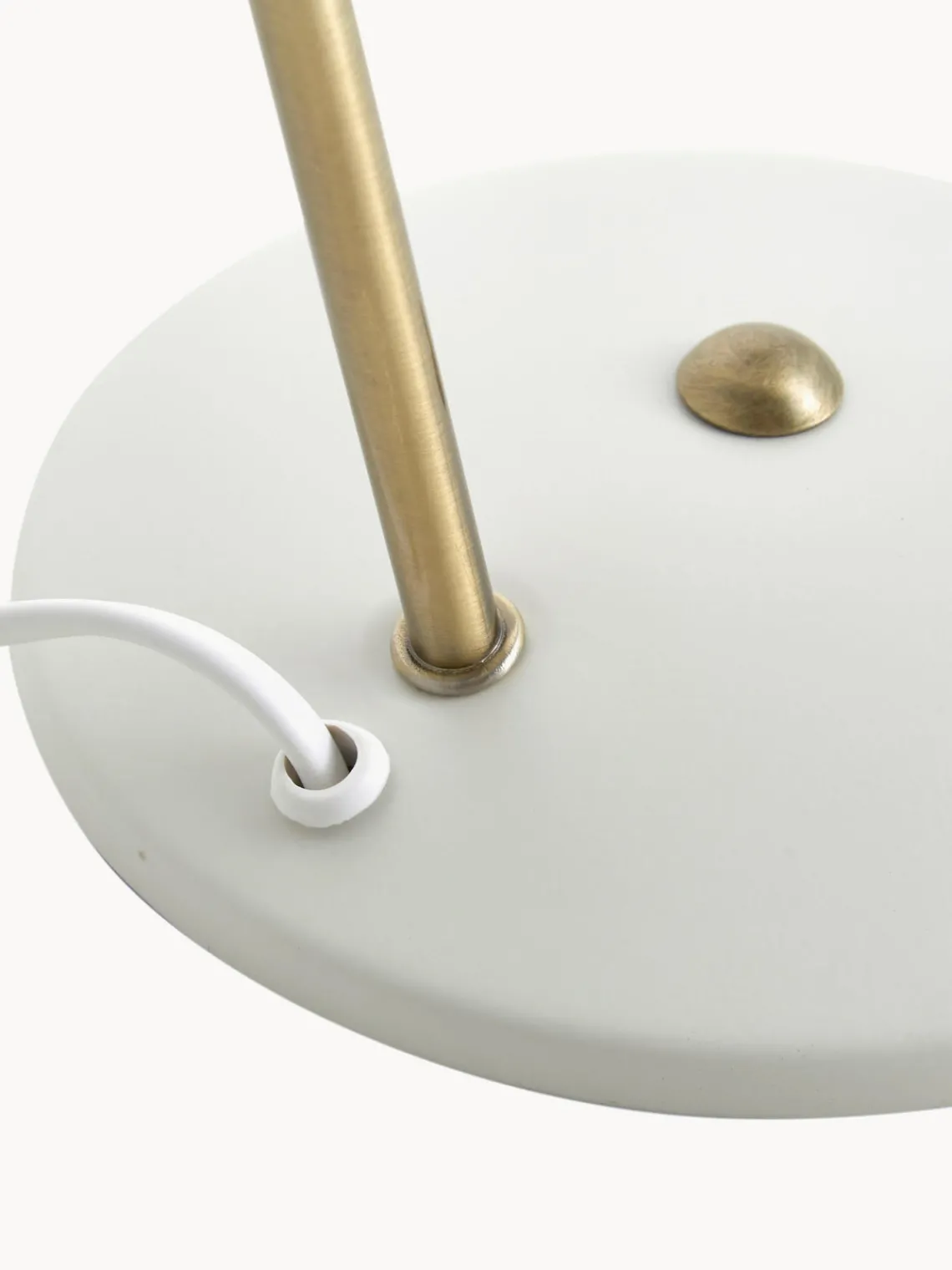 Sale Leitmotiv Lampe de bureau rétro Hood Blanc, doré