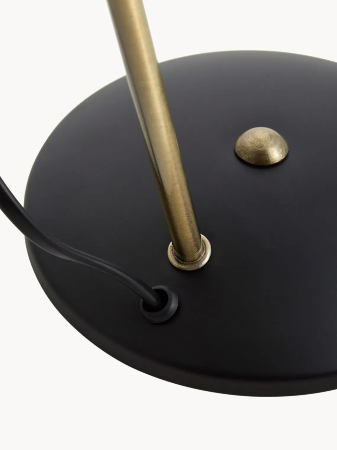 Clearance Leitmotiv Lampe de bureau rétro Hood Noir, doré