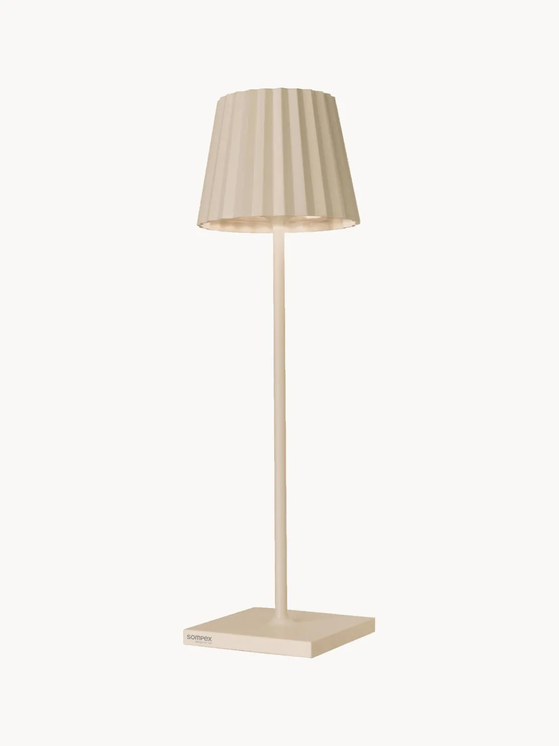 Online sompex Lampe d'extérieur LED mobile Trellia, intensité lumineuse variable Beige clair