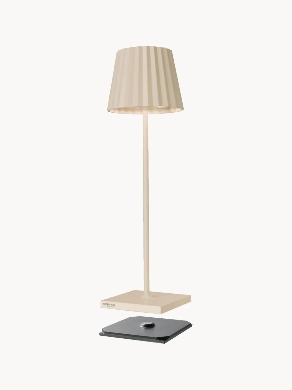 Online sompex Lampe d'extérieur LED mobile Trellia, intensité lumineuse variable Beige clair