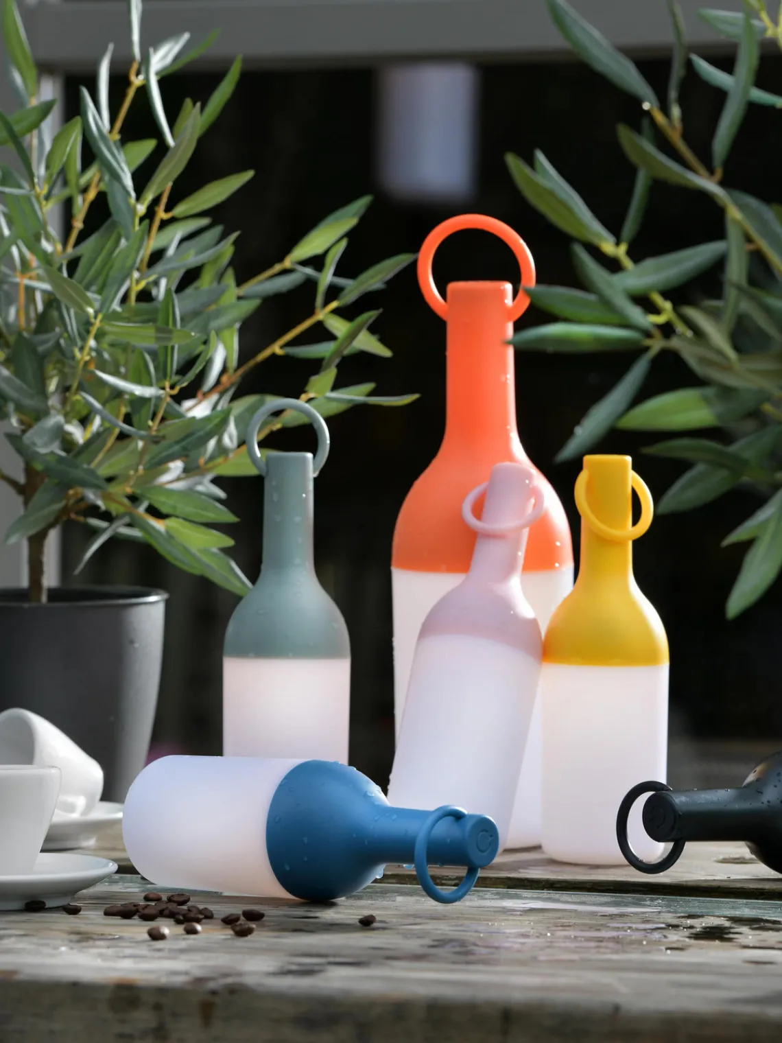 Online sompex Lampes d'extérieur LED mobiles à intensité variable Elo, 2 pièces Bleu clair, blanc