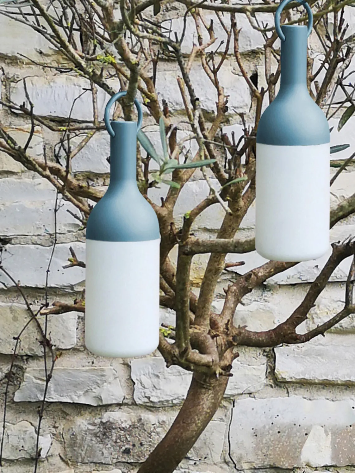 Online sompex Lampes d'extérieur LED mobiles à intensité variable Elo, 2 pièces Bleu clair, blanc