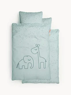 Sale Done by Deer Linge de lit bébé Dreamy Dots Vert sauge