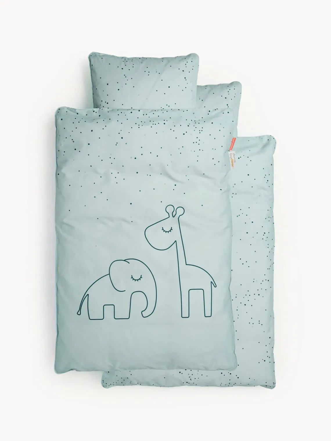 Sale Done by Deer Linge de lit bébé Dreamy Dots Vert sauge