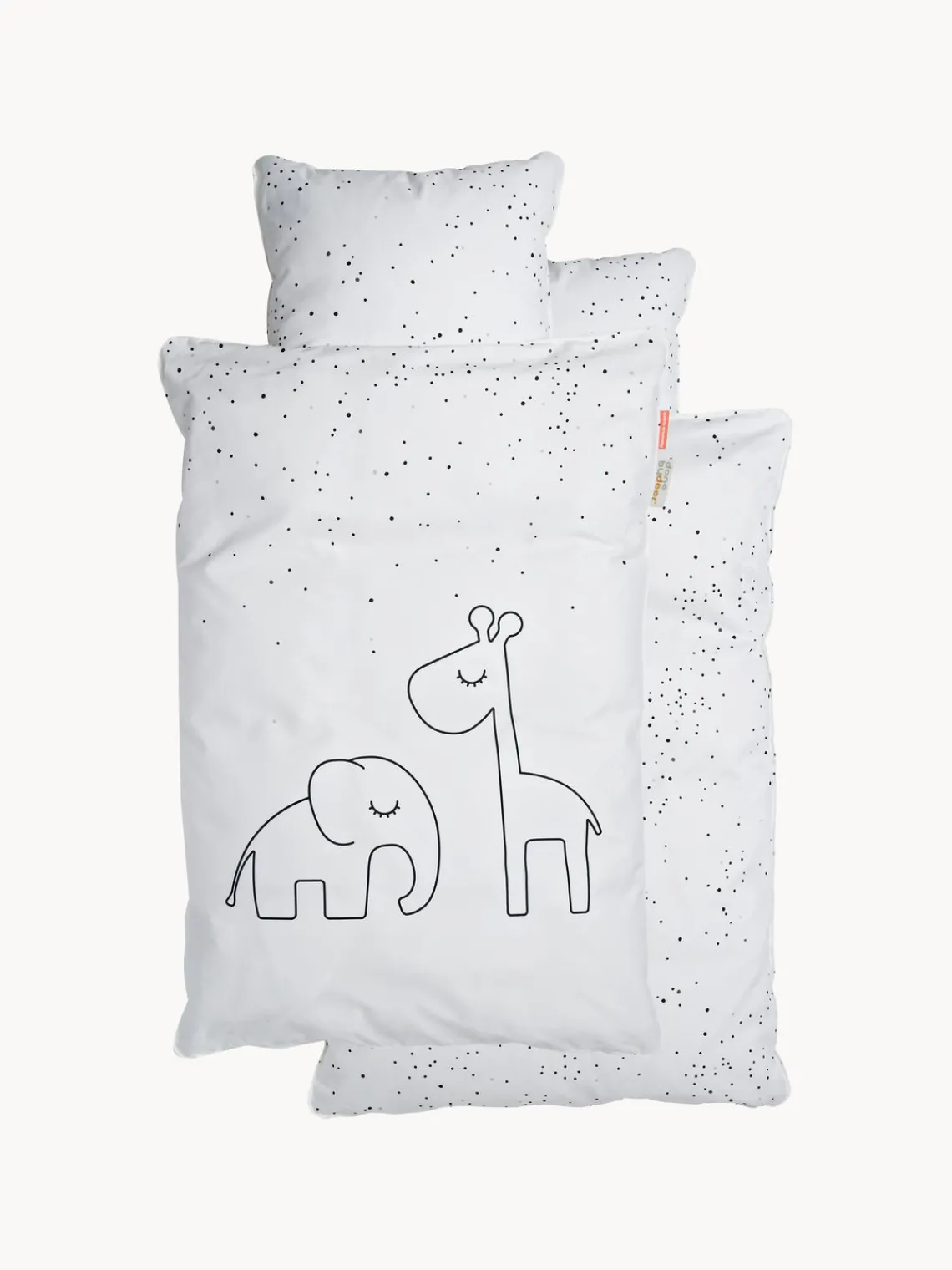 Sale Done by Deer Linge de lit bébé Dreamy Dots Blanc