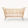 Clearance Bermbach Lit bébé artisanal en rotin Frederick