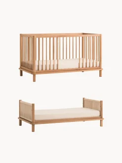 Outlet Nobodinoz Lit bébé en chêne avec extension en lit d'enfant Latitude, 70 x 140 cm