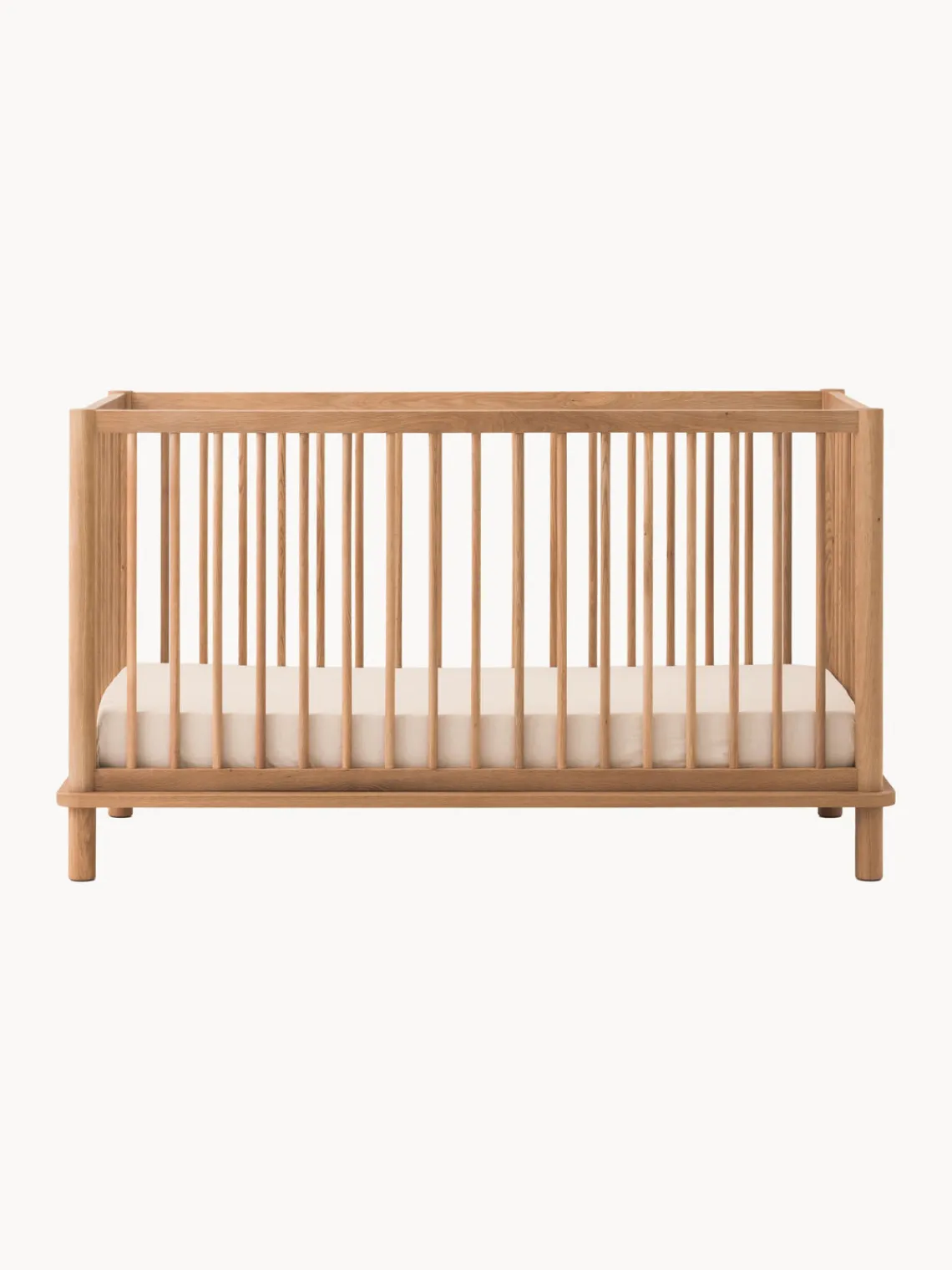 Outlet Nobodinoz Lit bébé en chêne avec extension en lit d'enfant Latitude, 70 x 140 cm