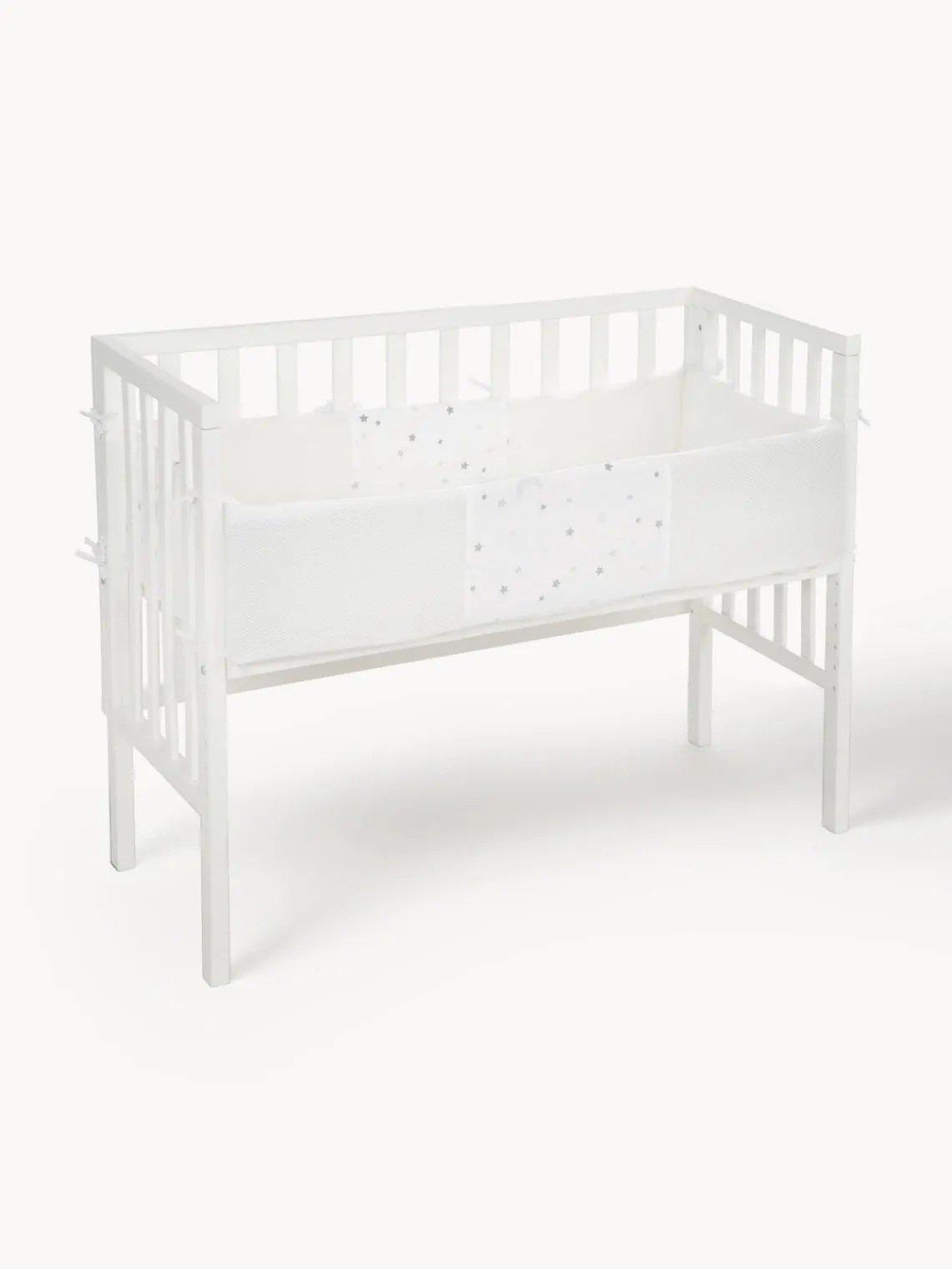 Discount Roba Kids Lit d'appoint pour bébé réglable en hauteur Magie des étoiles, 45 x 90 cm Blanc