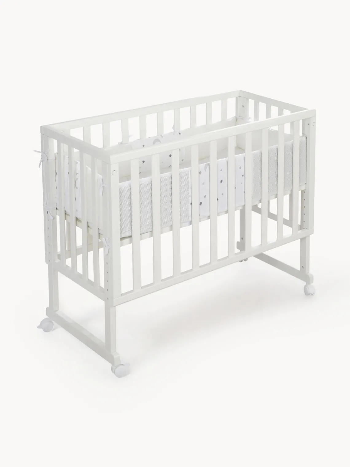 Hot Roba Kids Lit d'appoint pour bébé réglable en hauteur Magie des étoiles avec roulettes, 45 x 90 cm
