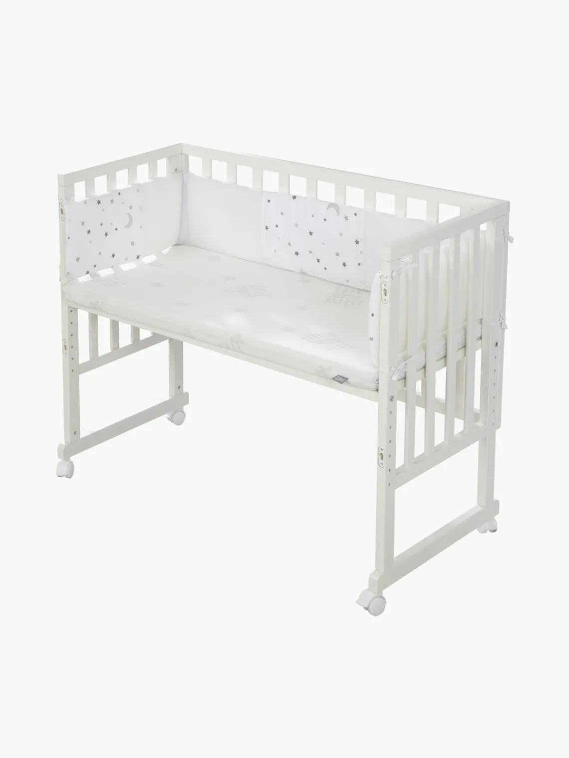 Hot Roba Kids Lit d'appoint pour bébé réglable en hauteur Magie des étoiles avec roulettes, 45 x 90 cm