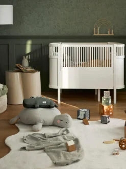 Fashion Sebra Lit de bébé ajustable Baby & Junior, 70 x 110-150 cm Blanc