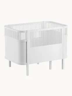 Fashion Sebra Lit de bébé ajustable Baby & Junior, 70 x 110-150 cm Blanc