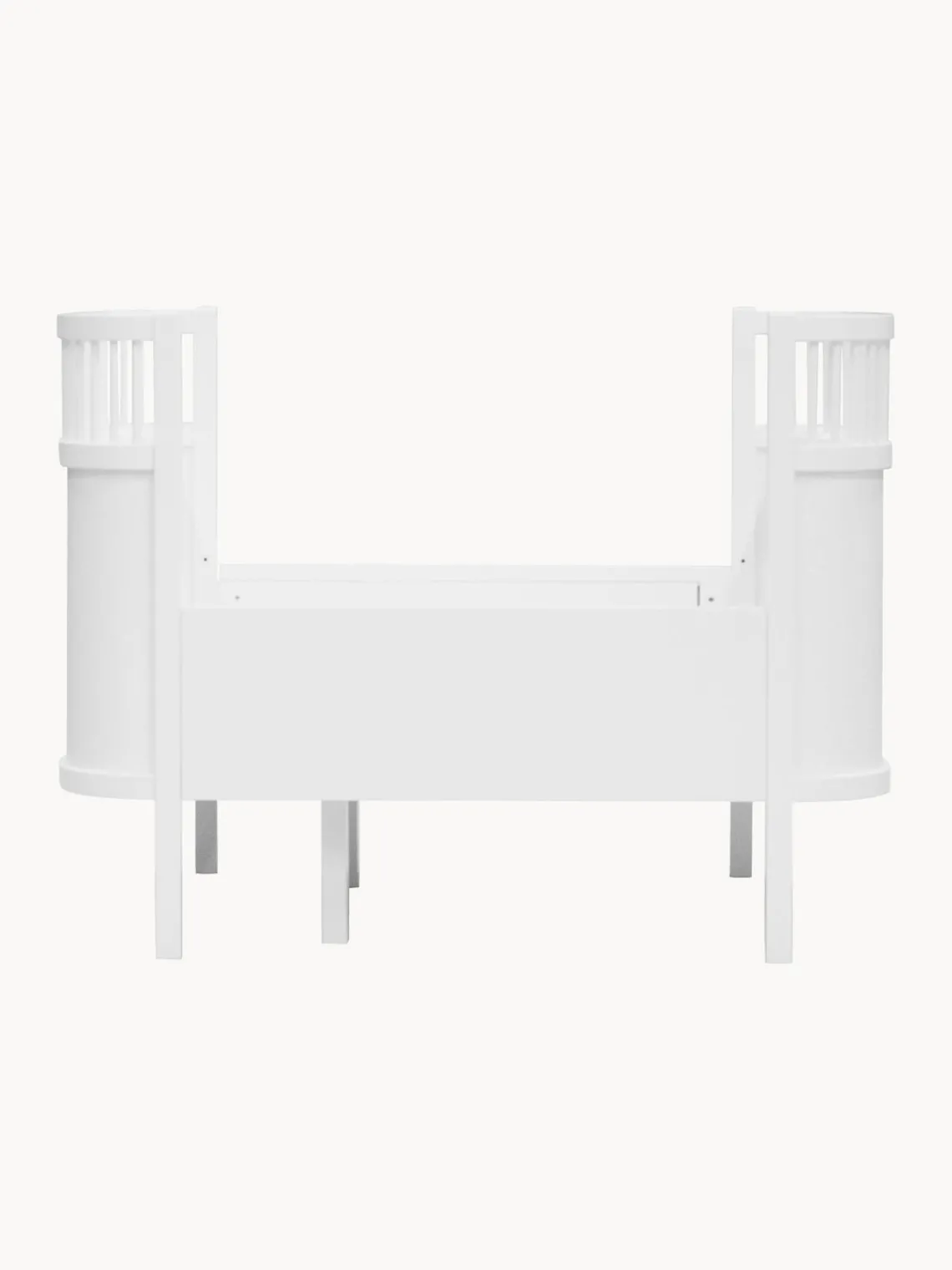 Fashion Sebra Lit de bébé ajustable Baby & Junior, 70 x 110-150 cm Blanc