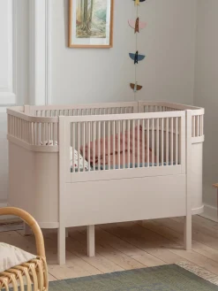 Clearance Sebra Lit de bébé ajustable Baby & Junior, 70 x 110-150 cm Beige clair