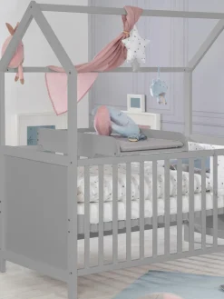 Clearance Roba Kids Lit d'enfant à hauteur réglable Style, tailles variées Gris