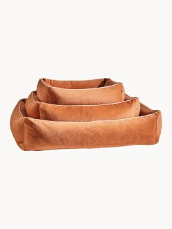 Outlet Laboni Lit pour chien en velours Classic, tailles variées Velours terracotta
