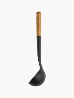 Online Staub Louche avec manche en acacia Cook Noir, bois clair