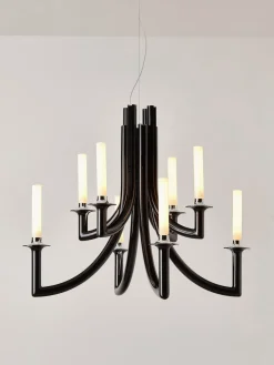 Hot Kartell Lustre Khan Noir, haute brillance