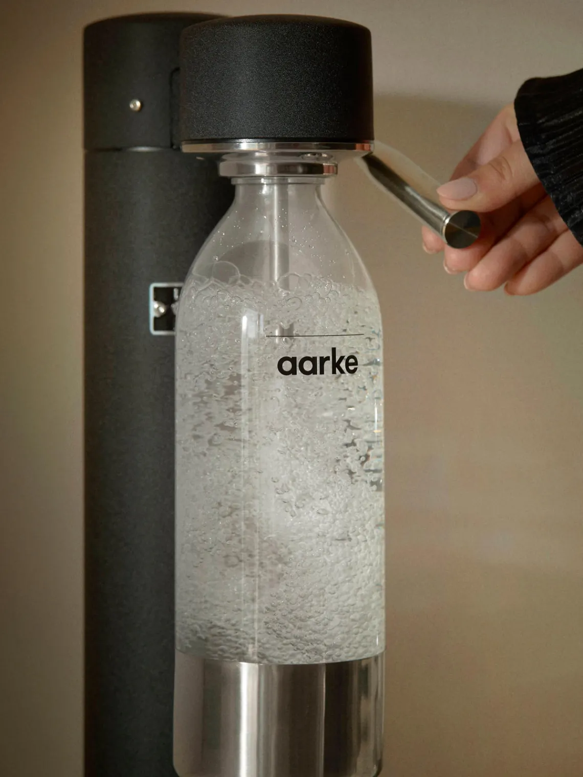 Hot Aarke Machine à soda Carbonator 3 Noir, mat